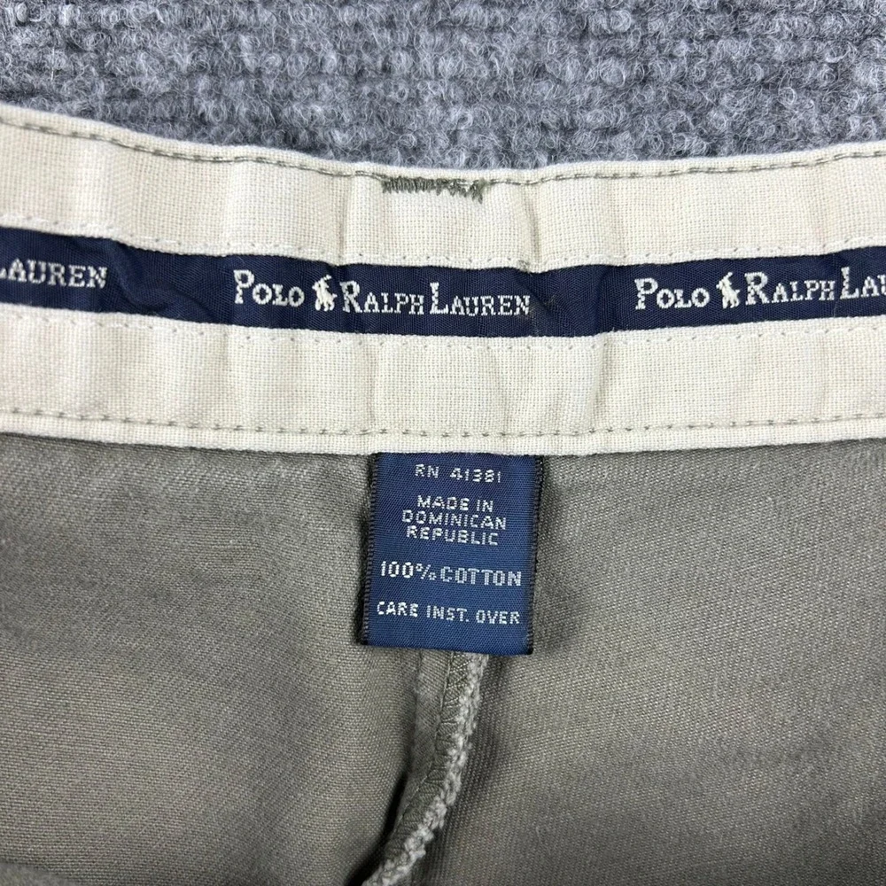 Polo Ralph Lauren‎ Chino Shorts Mens 42 Green Pleated Cotton Casual Preppy 6